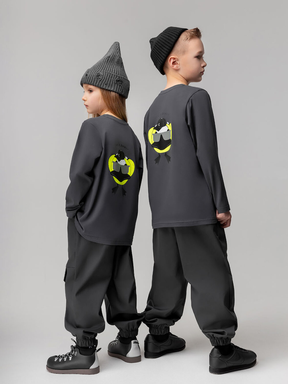 Bodo Лонгслив 582443 7-289MU темно-серый (салатовый)