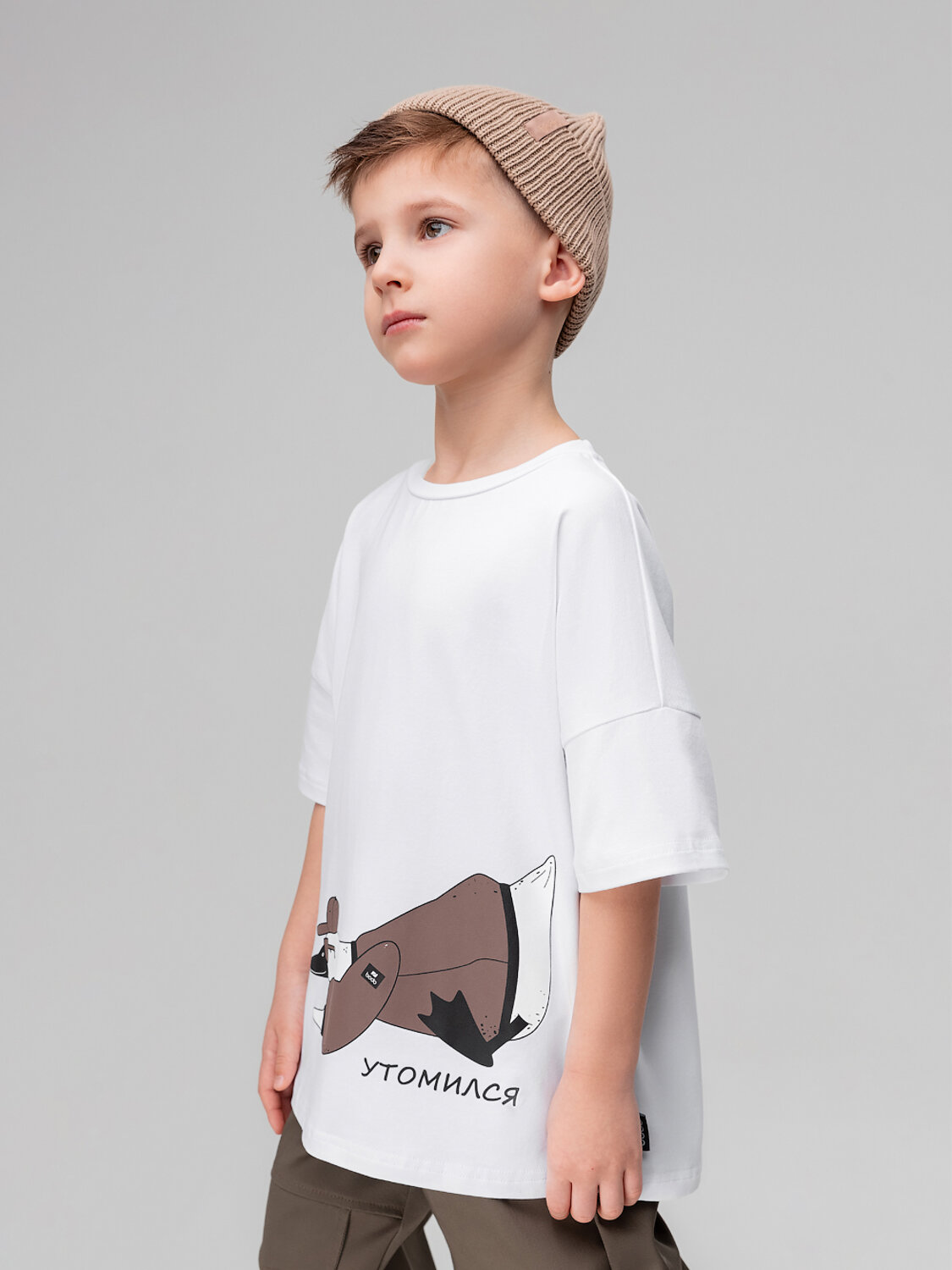 Bodo Футболка 582449 4-435MU белый (коричневый)