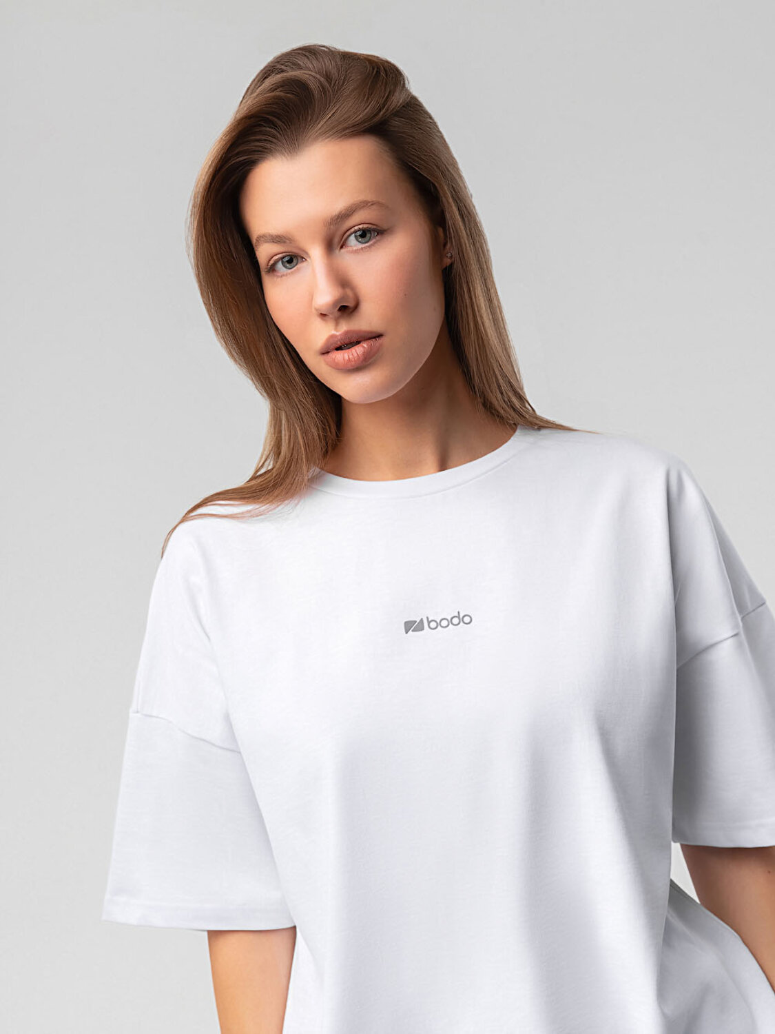 Bodo Футболка 582456 36-138MU белый (темно-серый)