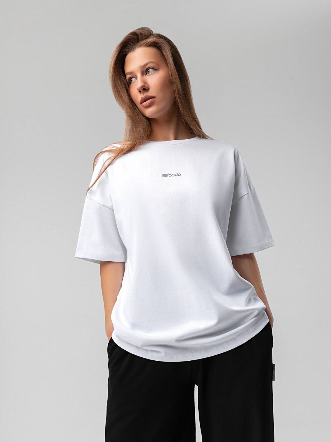Bodo Футболка 582456 36-138MU белый (темно-серый)