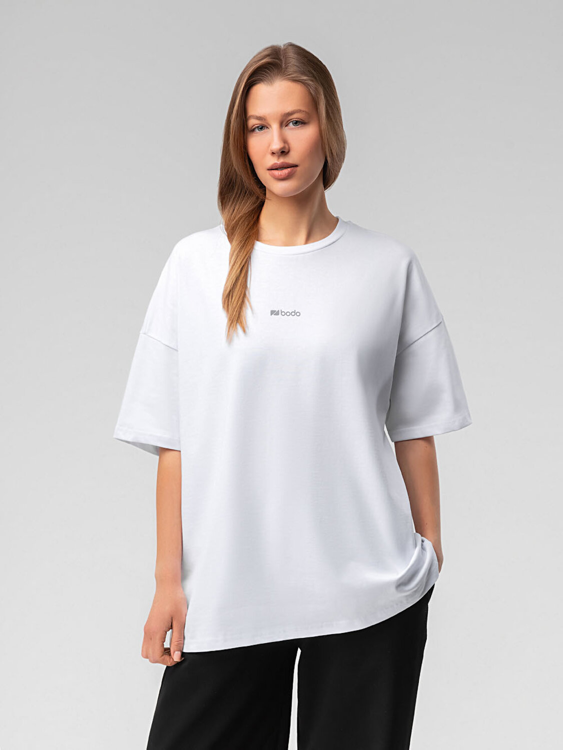 Bodo Футболка 582456 36-138MU белый (темно-серый)