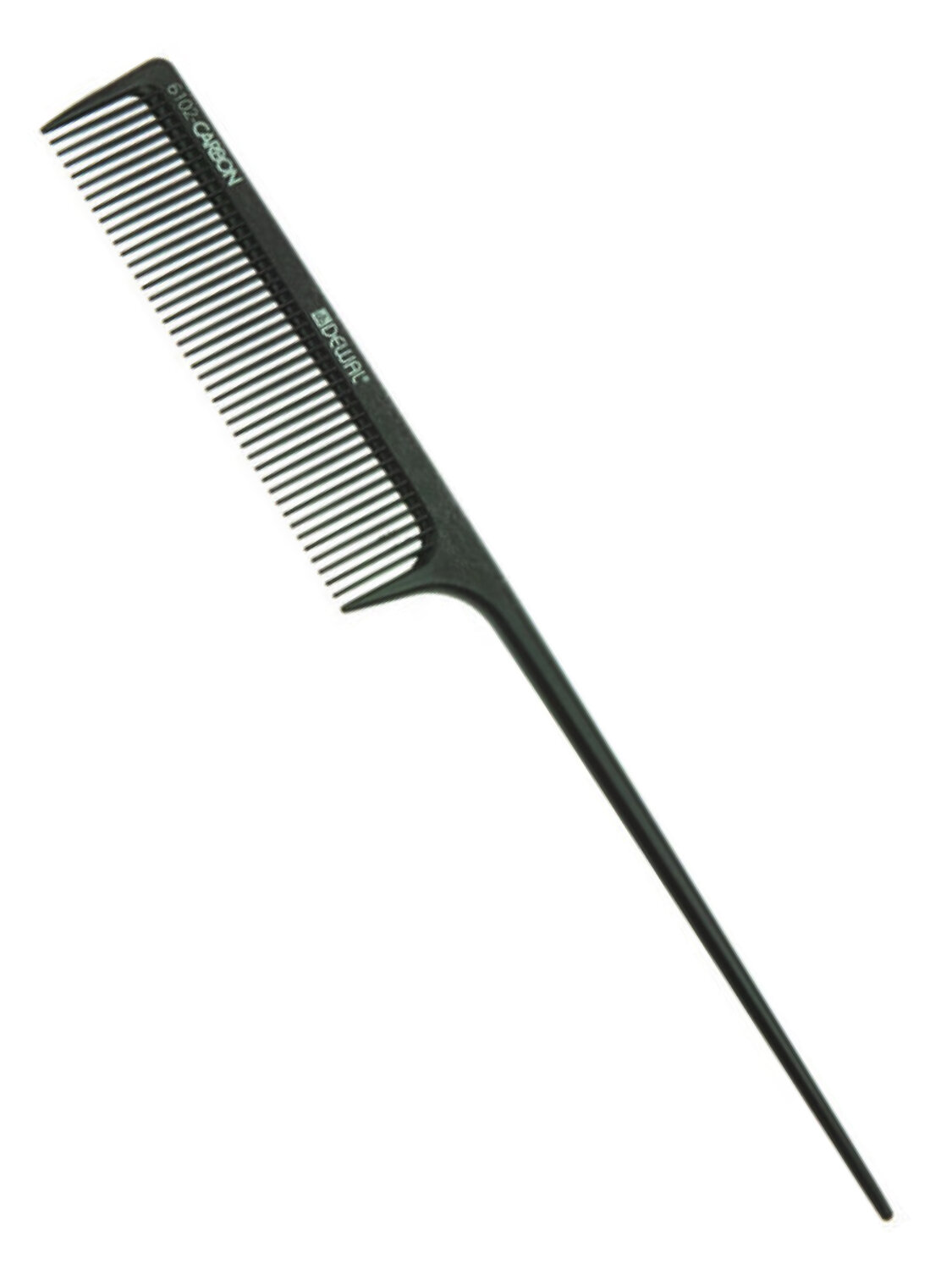 Dewal Профессиональный гребень для волос с пластиковым хвостиком / Carbon Brown CO-6102, 20 см 582476 20825 