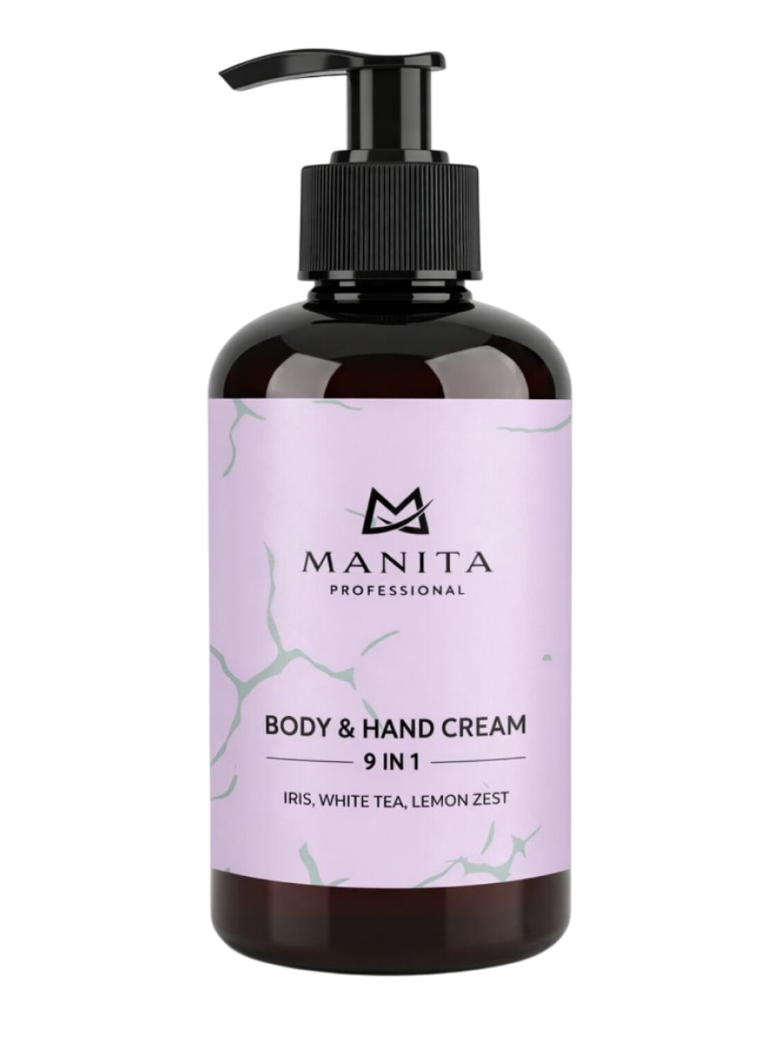 MANITA Парфюмированный крем для рук и тела / Iris, White Tea, Lemon Zest, 300 мл 582494 28391 