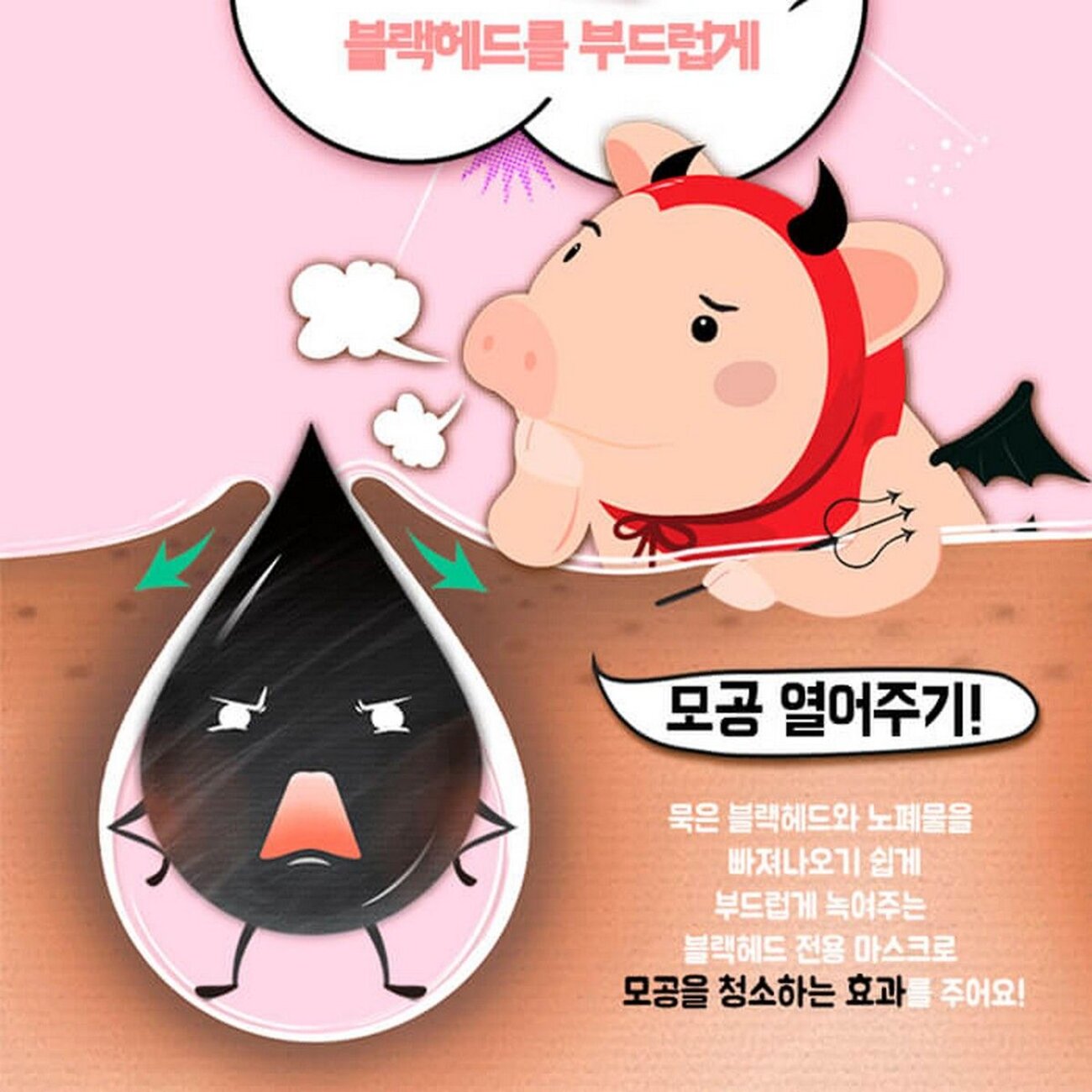 Elizavecca Набор для очищения кожи носа от чёрных точек / Milky Piggy Black Head Solution 3 Step Nose Strip, 10 мл 582496 14908 