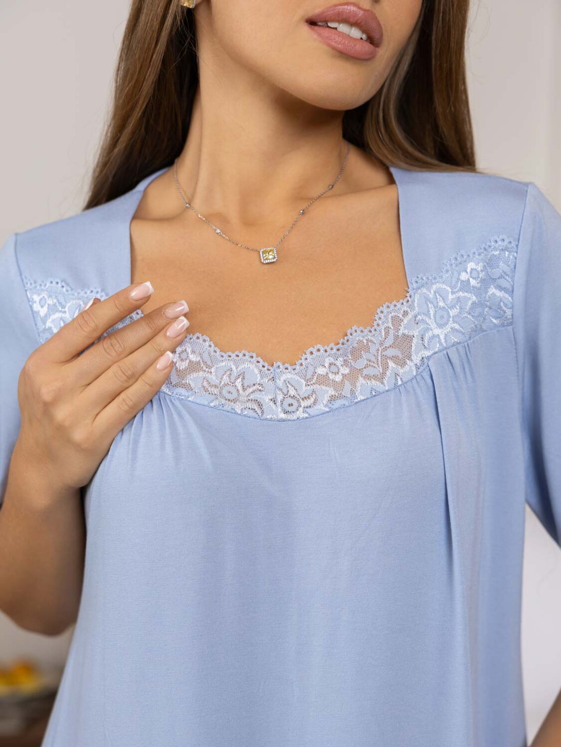 Текс-плюс Сорочка 582512 00-00246358 Голубой