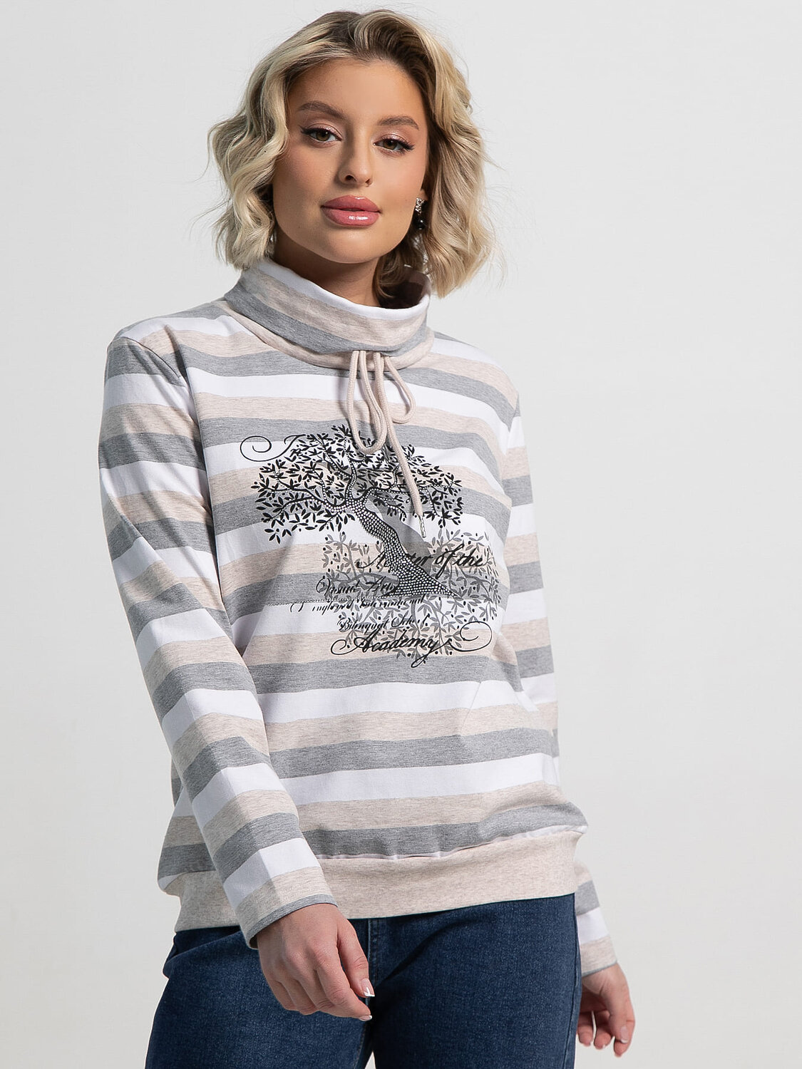 LT Collection Джемпер 582543 Б15133-18М серый