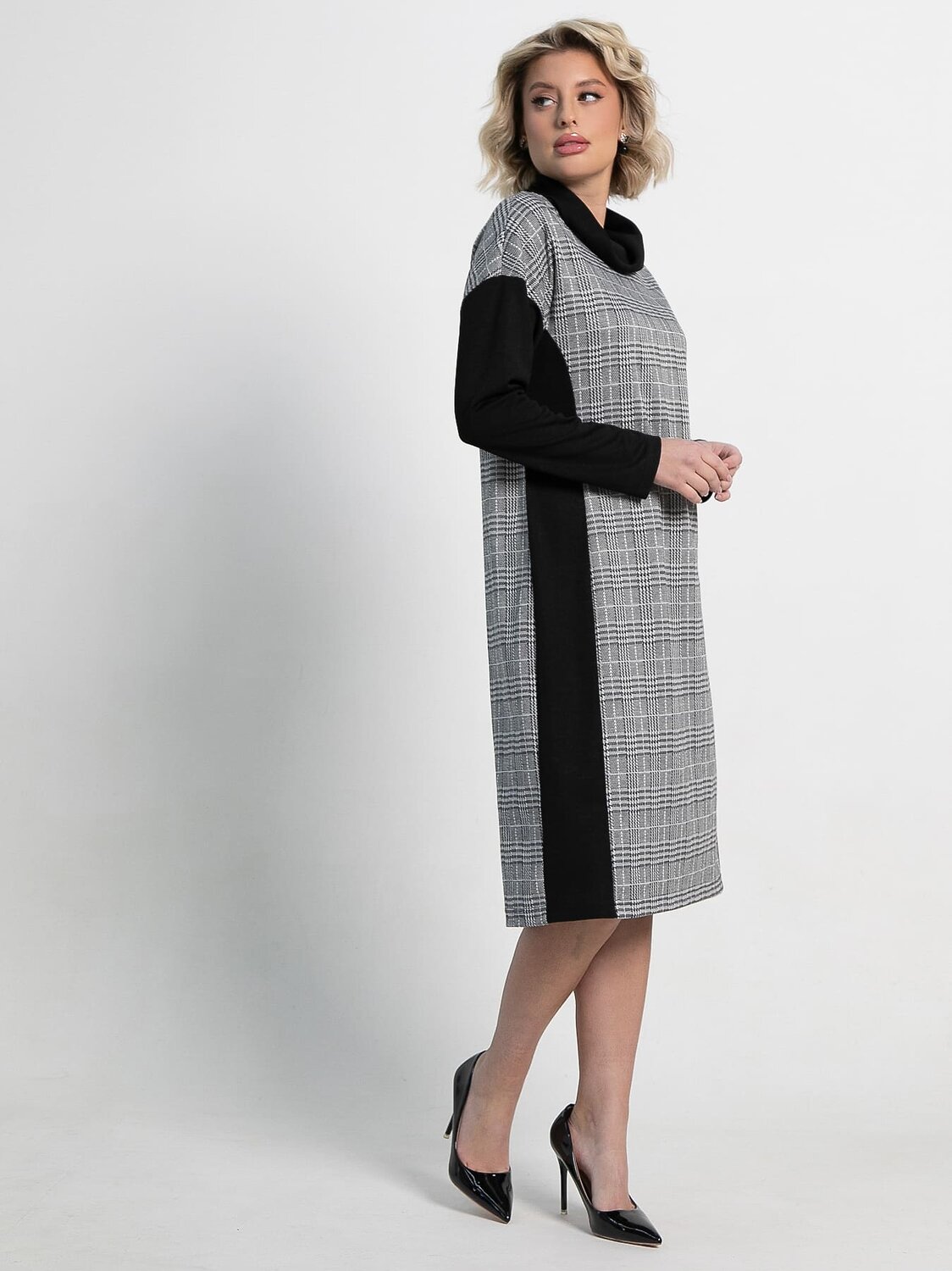 LT Collection Платье 582545 П15128-18М серый, черный