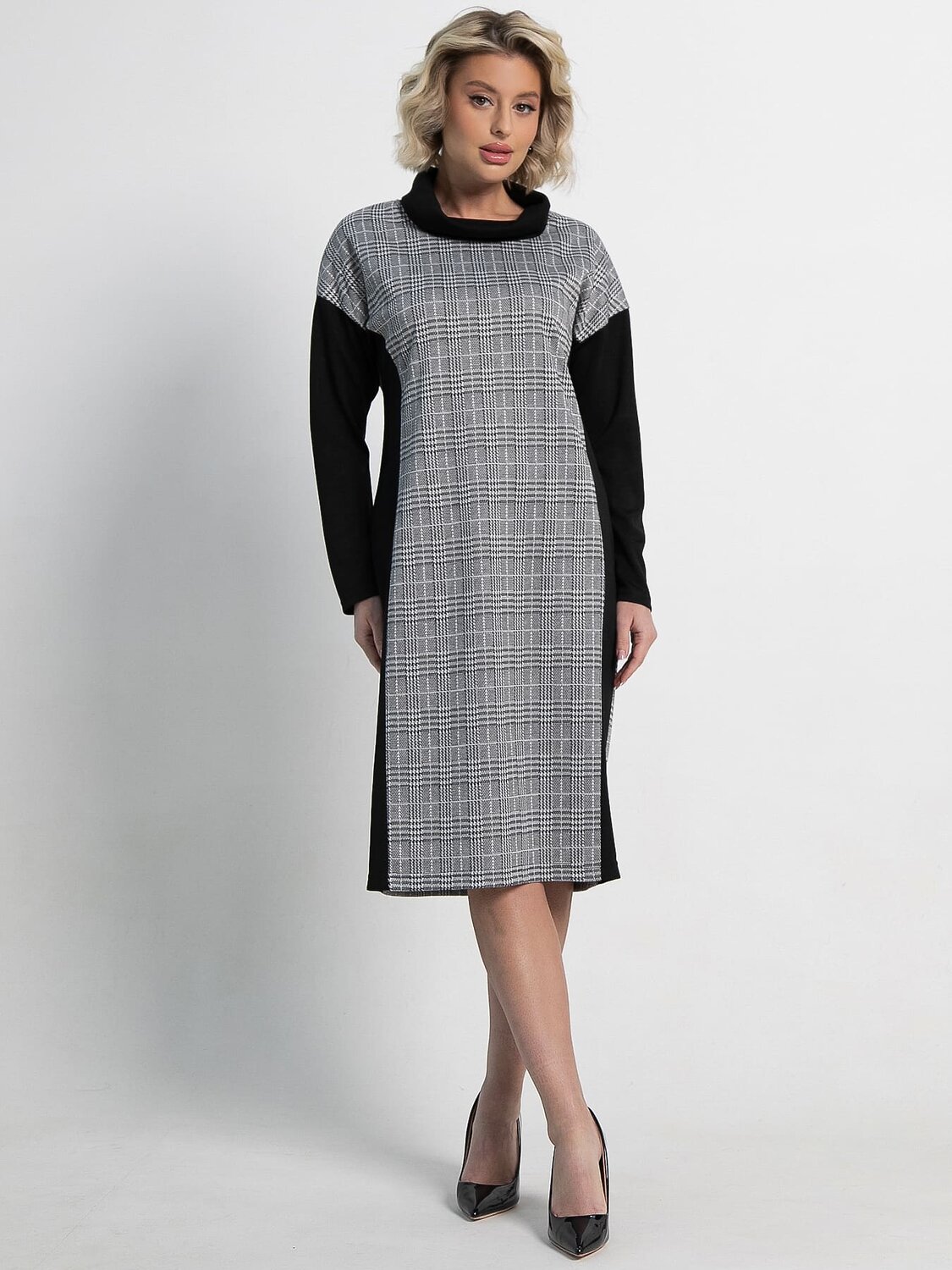 LT Collection Платье 582545 П15128-18М серый, черный