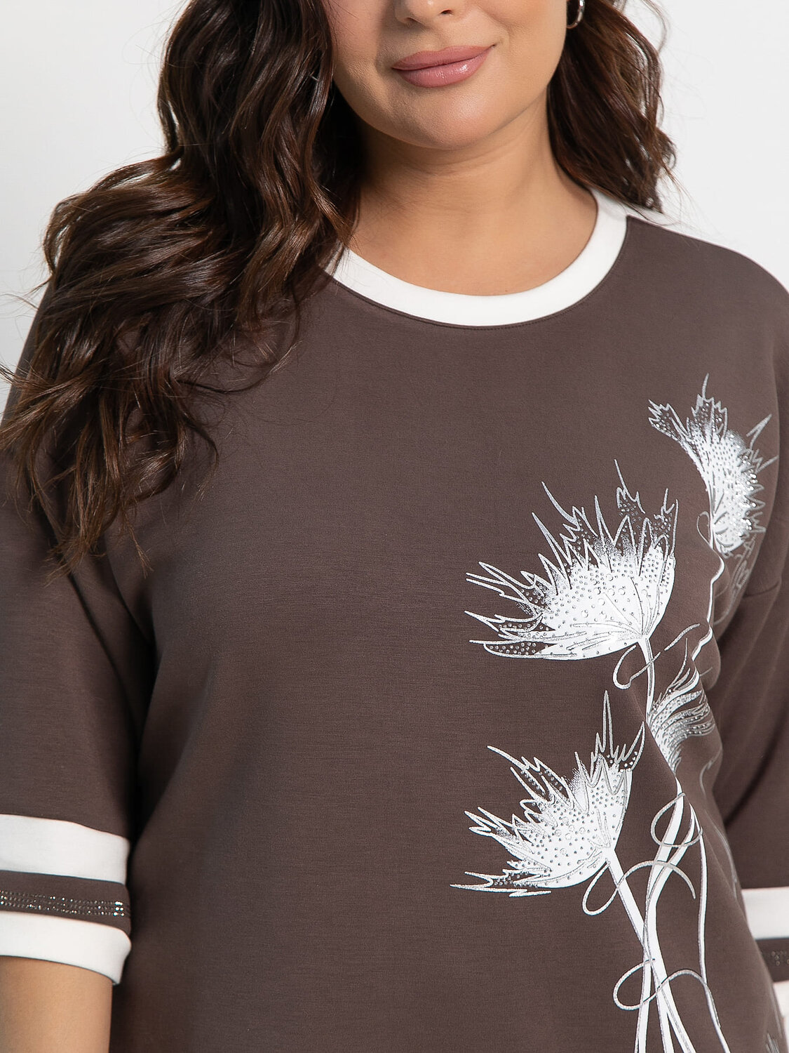 LT Collection Блуза 582548 Б15171-4М коричневый