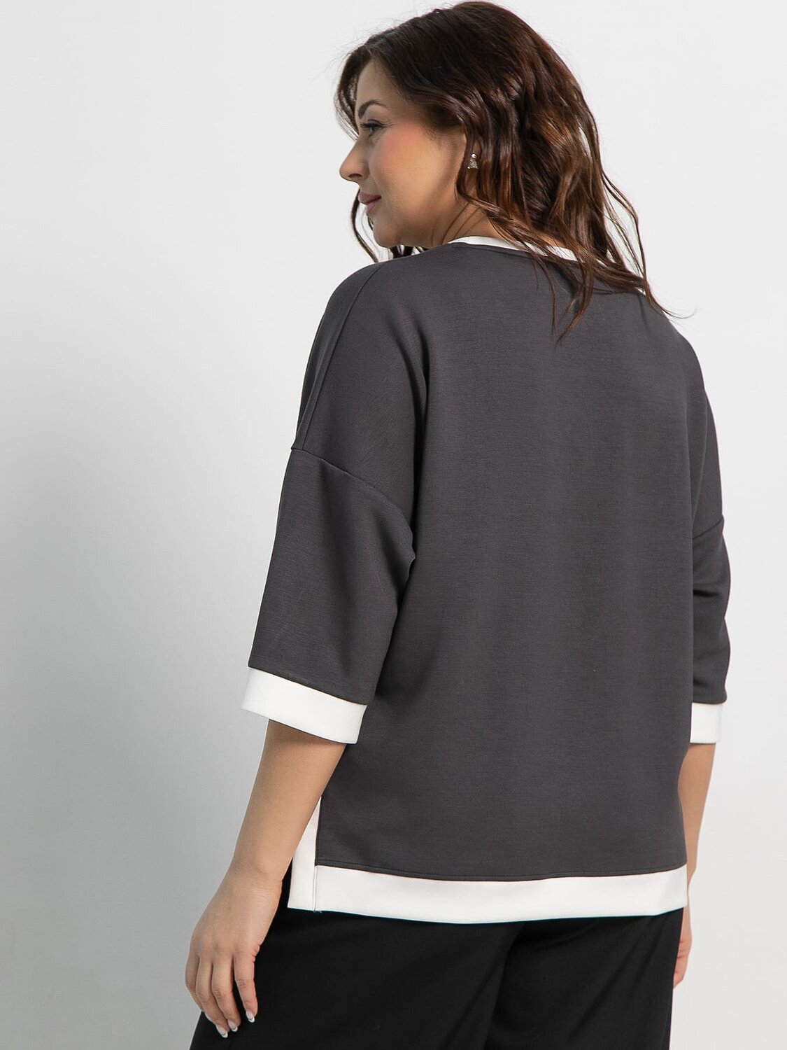 LT Collection Блуза 582550 Б15172-4М темно-серый