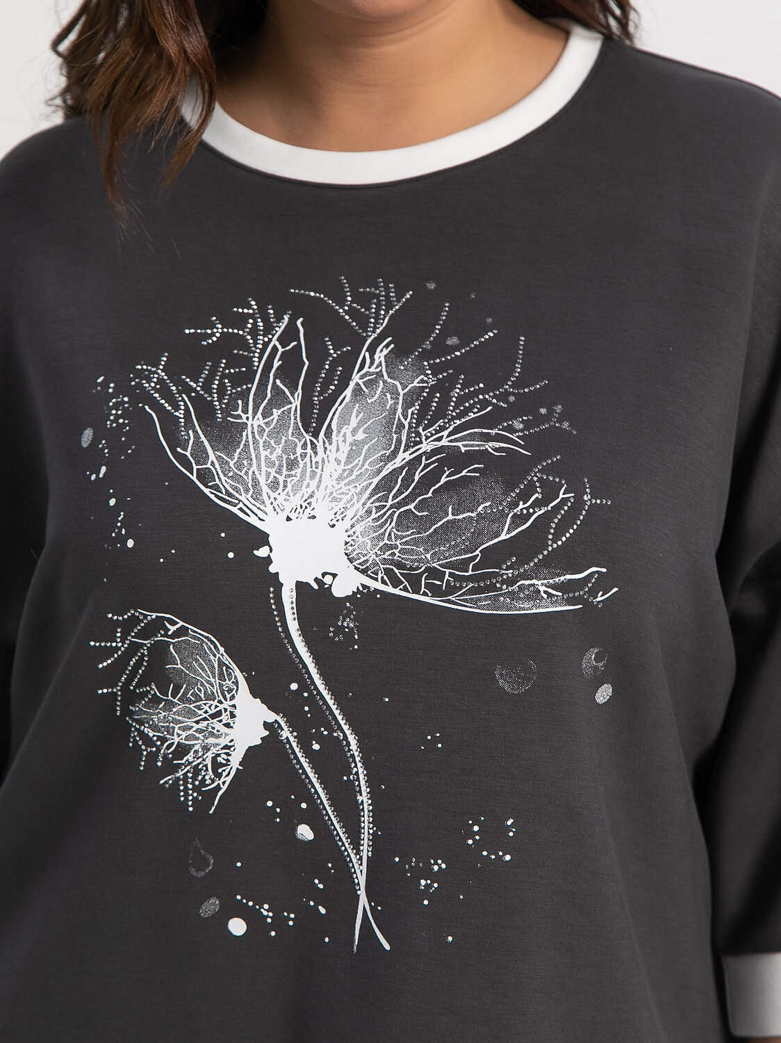 LT Collection Блуза 582550 Б15172-4М темно-серый