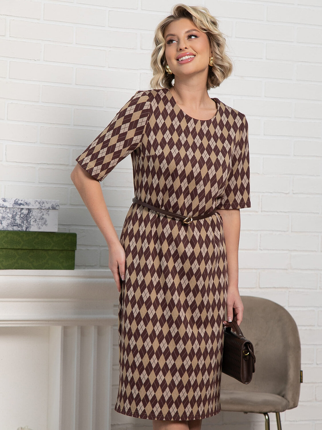 LT Collection Платье 582554 П15189-25М коричневый