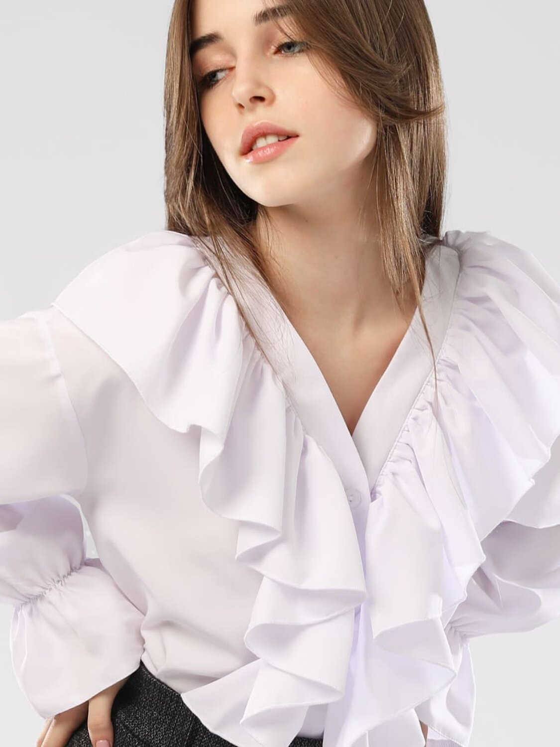 Соль&Перец Блузка 582556 SP1024 белый