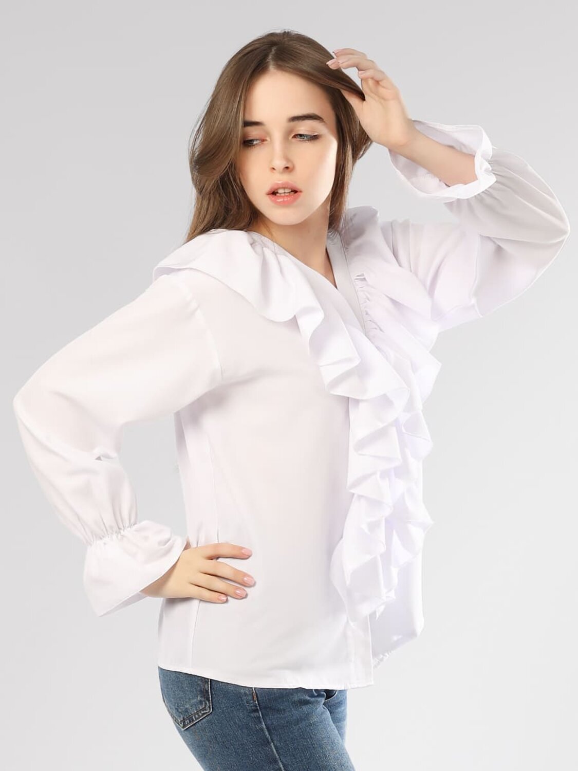 Соль&Перец Блузка 582556 SP1024 белый