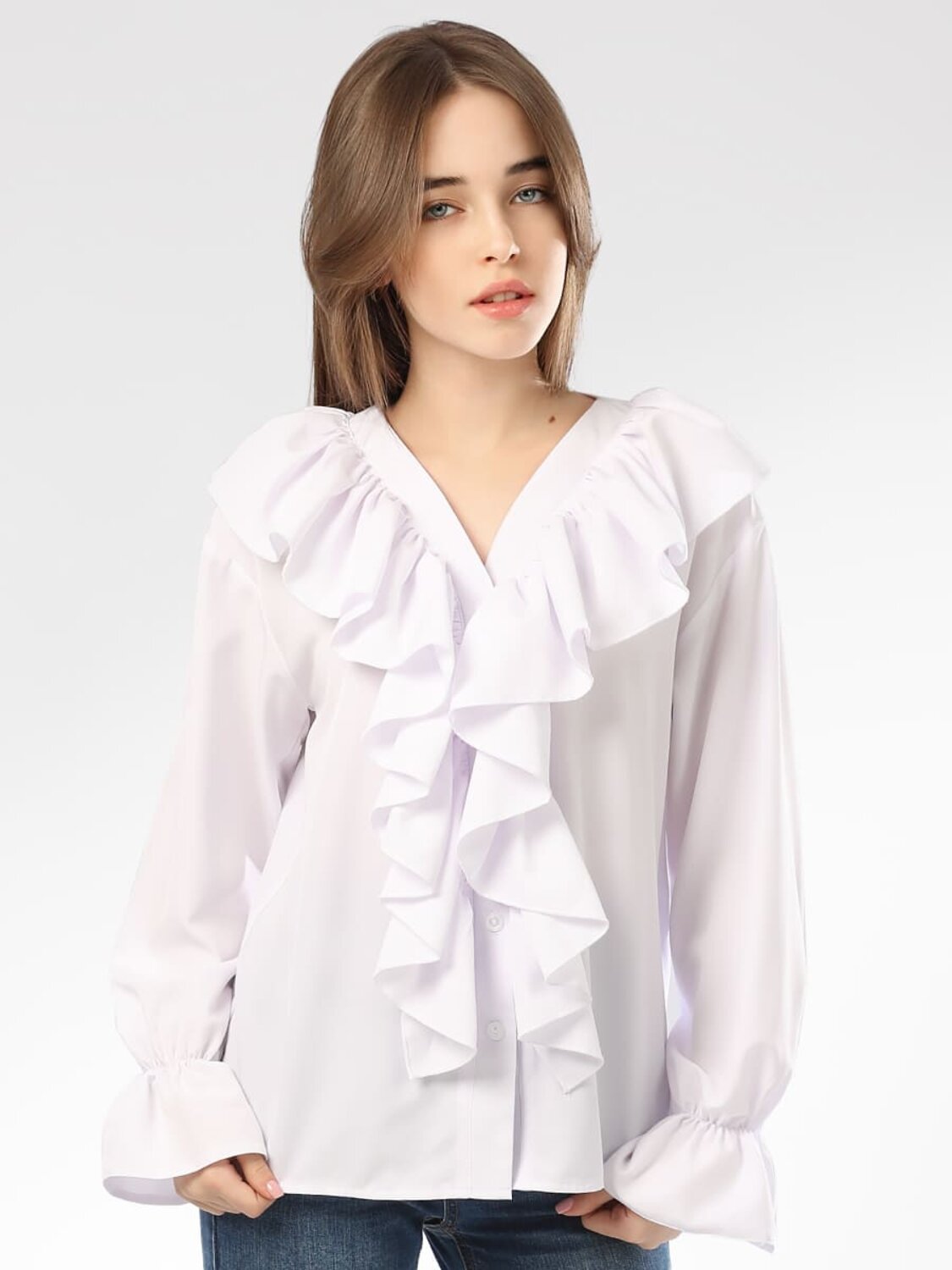 Соль&Перец Блузка 582556 SP1024 белый