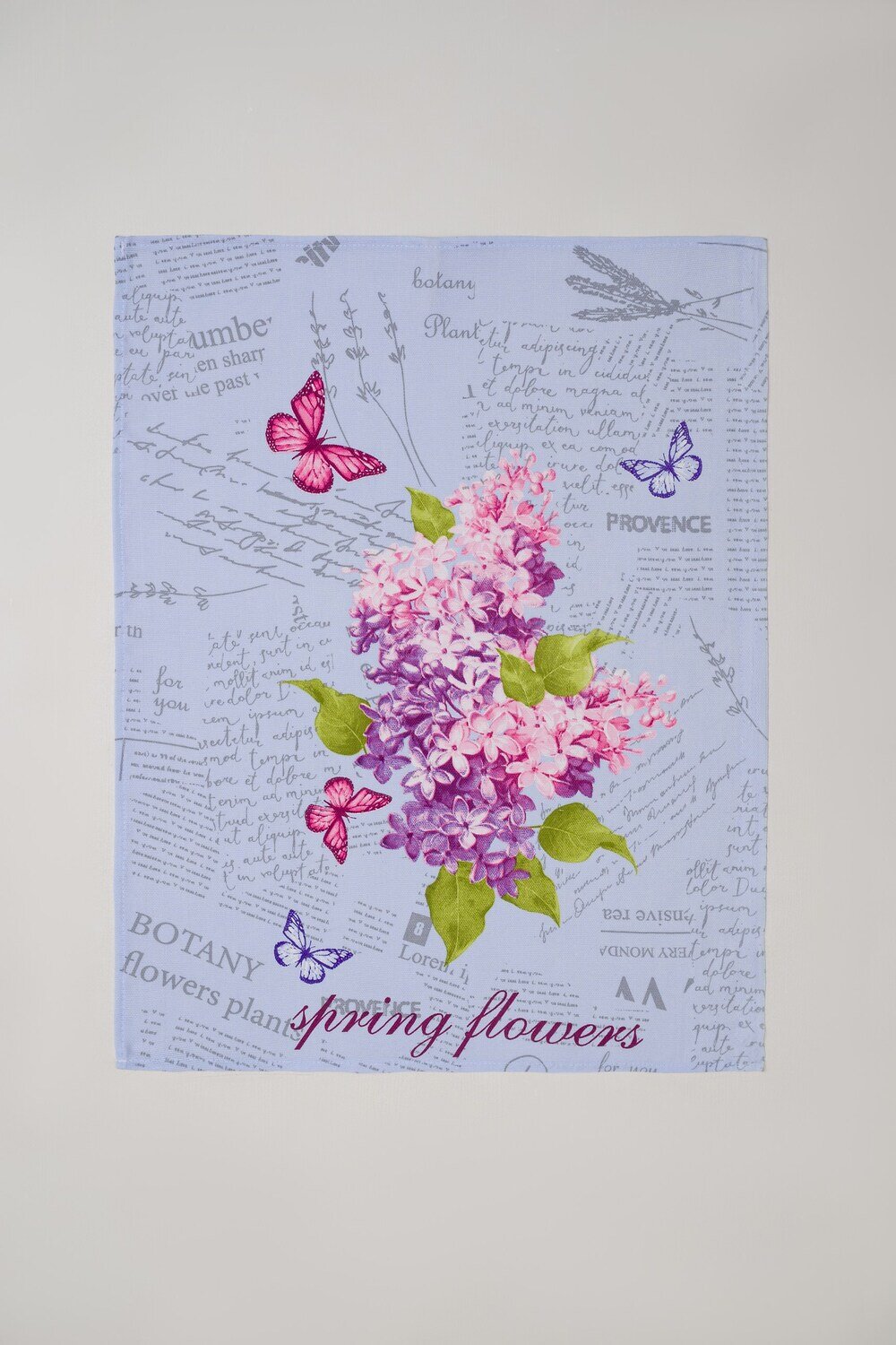 Натали Полотенце 582575 Набор полотенец Цветы и письма серо-голубой