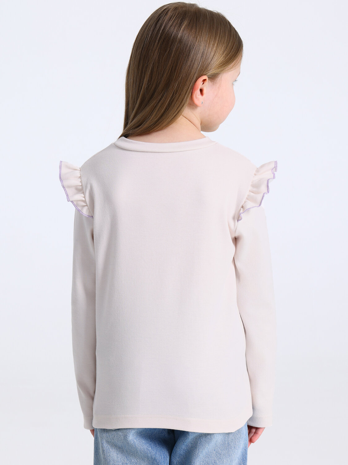 Апрель Лонгслив 582586 1ДДЛД4952067 бежевый