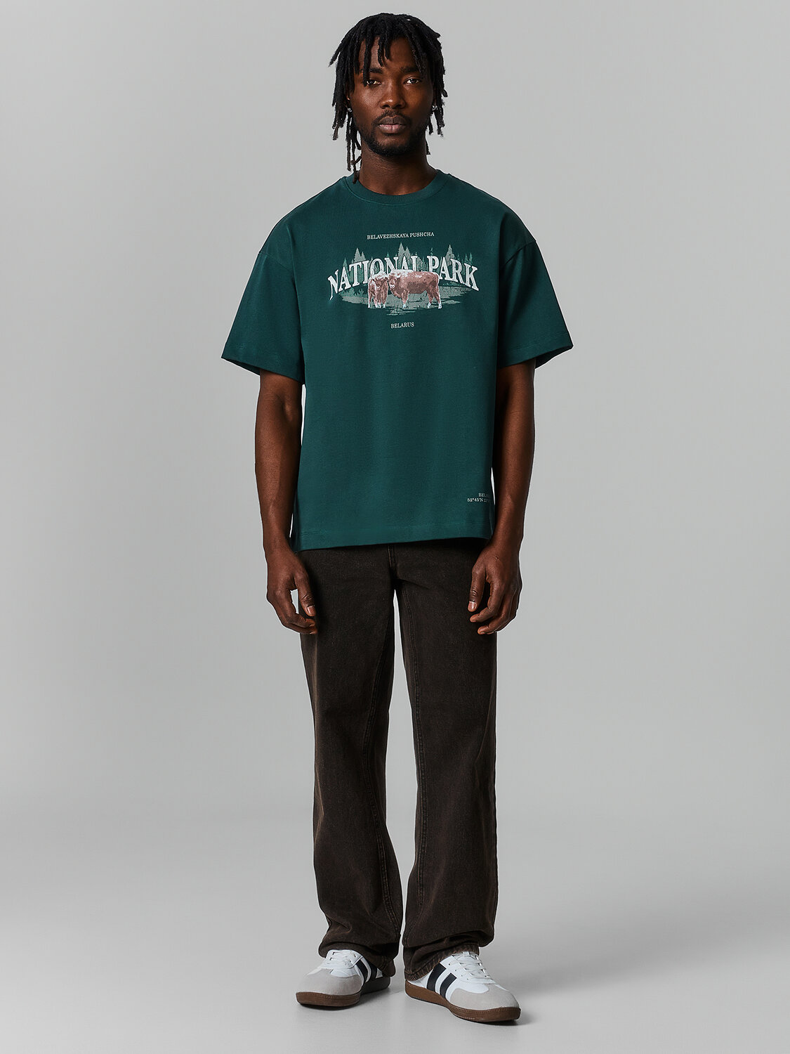 MARK FORMELLE Футболка 582666 111900 т.зеленый +печать