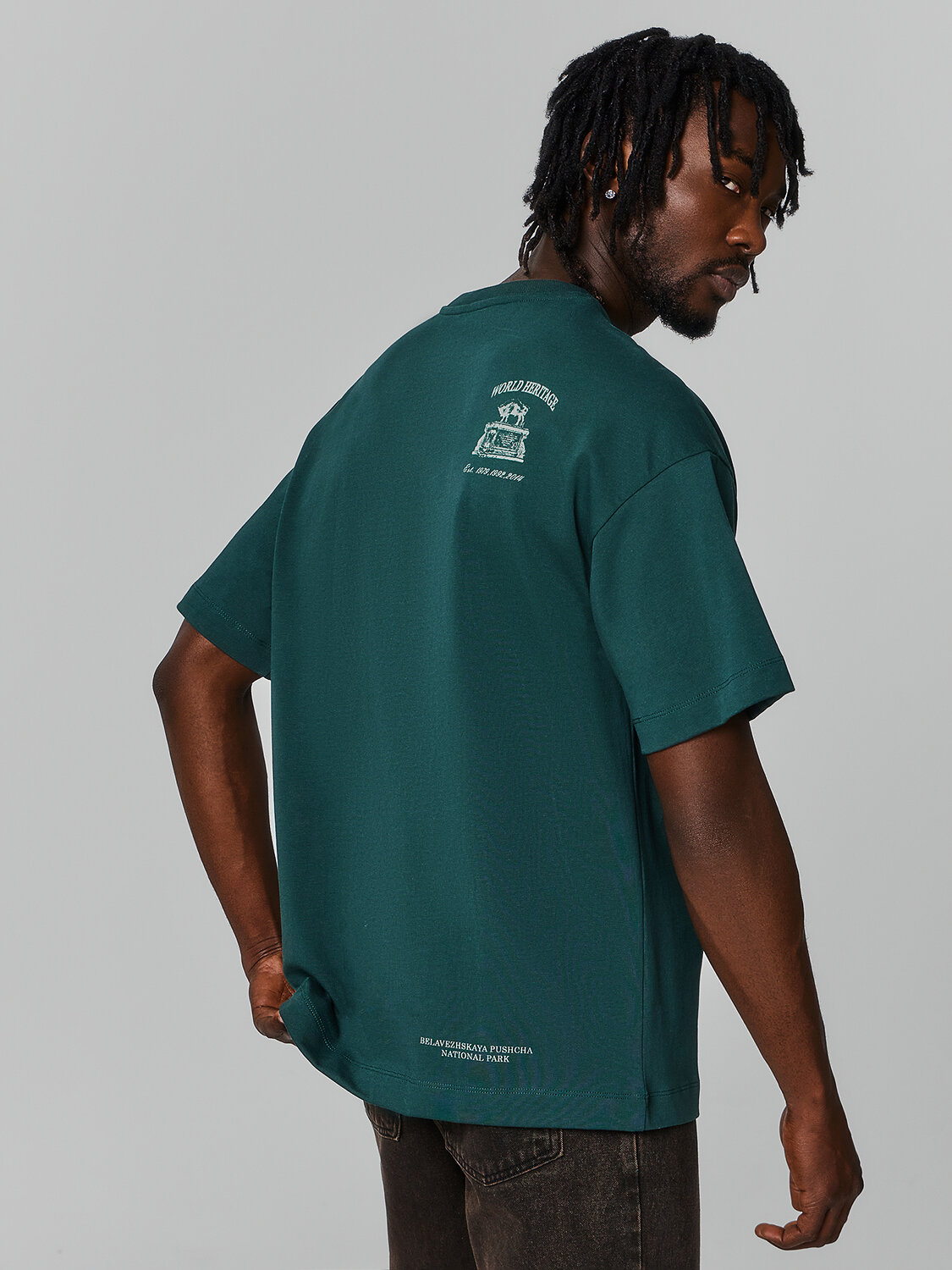 MARK FORMELLE Футболка 582666 111900 т.зеленый +печать