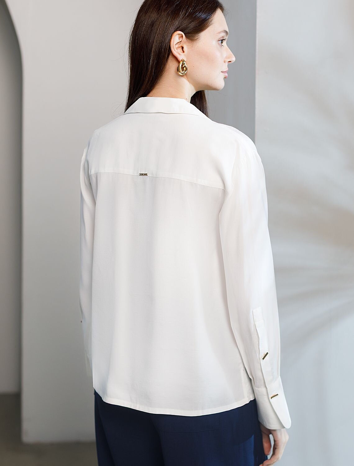 VILATTE Блузка 582672 D29.346 натуральный белый