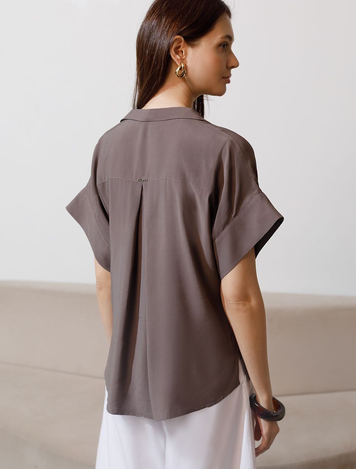 VILATTE Блузка 582676 D29.347 кофейный