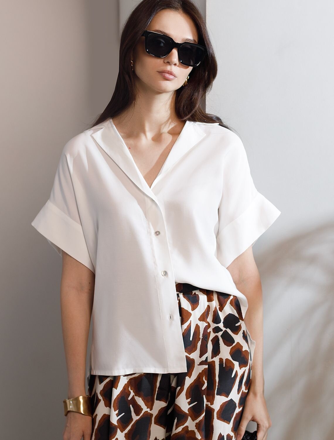 VILATTE Блузка 582677 D29.347 натуральный белый