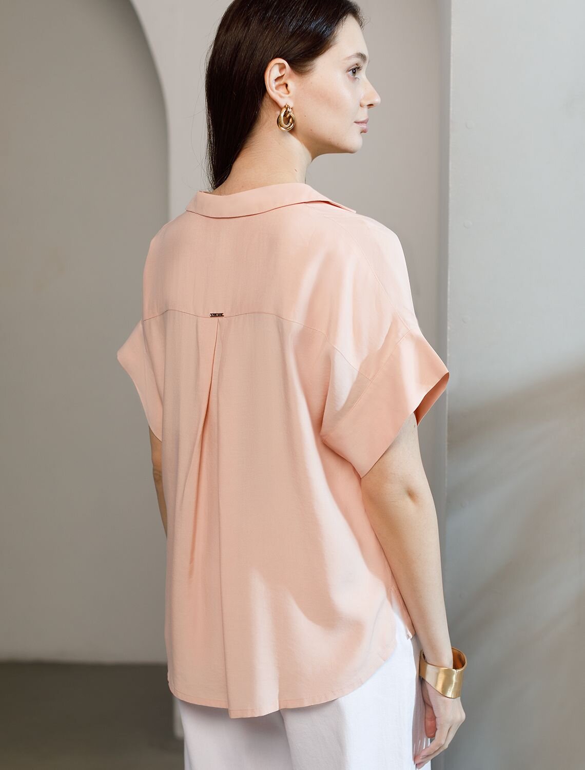 VILATTE Блузка 582678 D29.347 пудровый