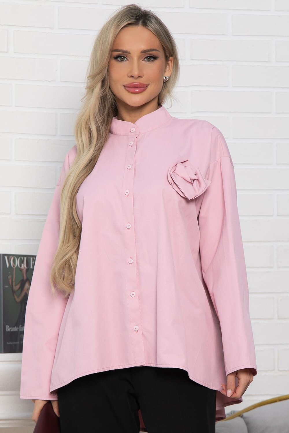 LT Collection Блуза 582690 Б15028-39М розовый