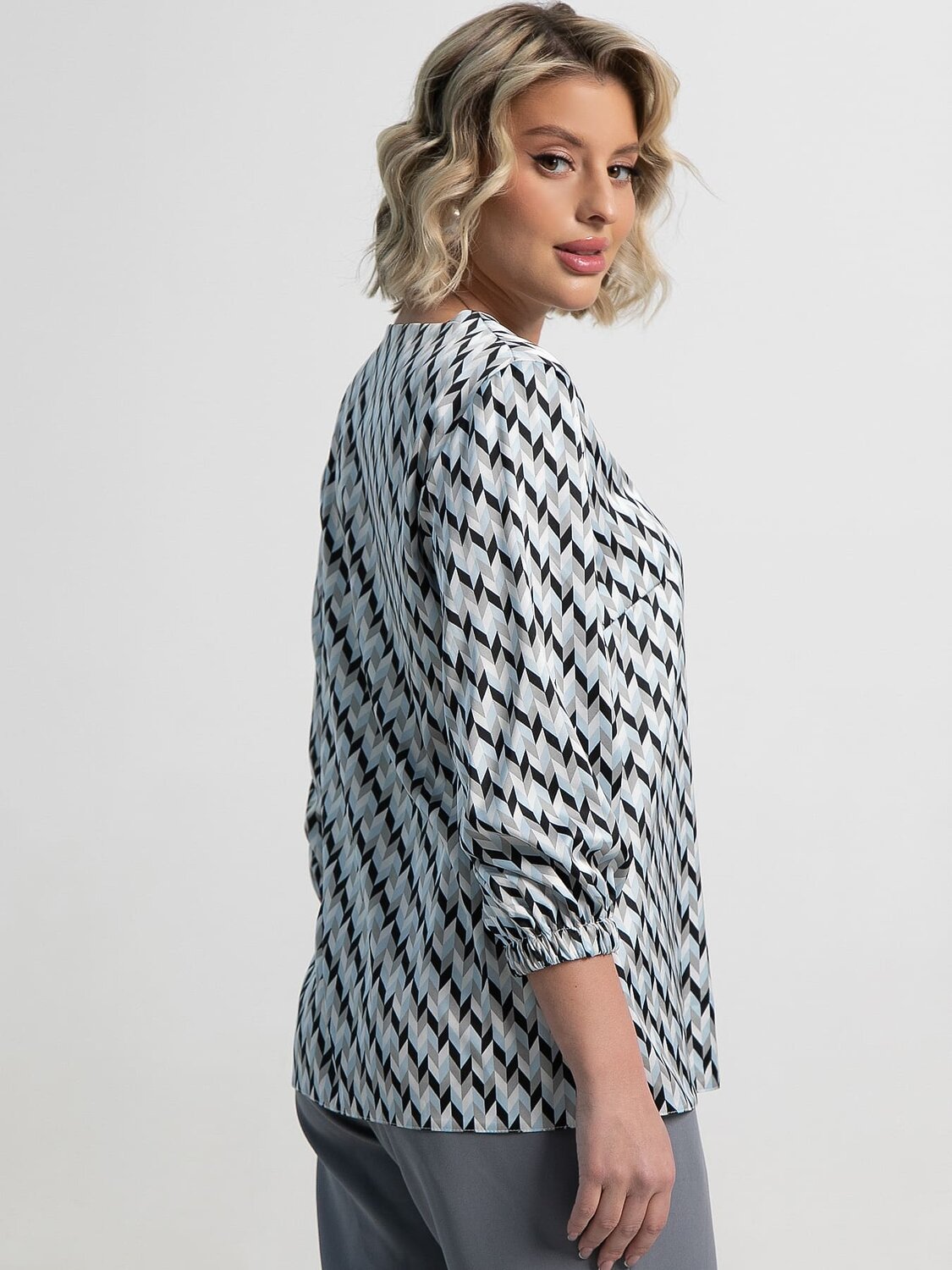 LT Collection Блуза 582698 Б15149-30М серый