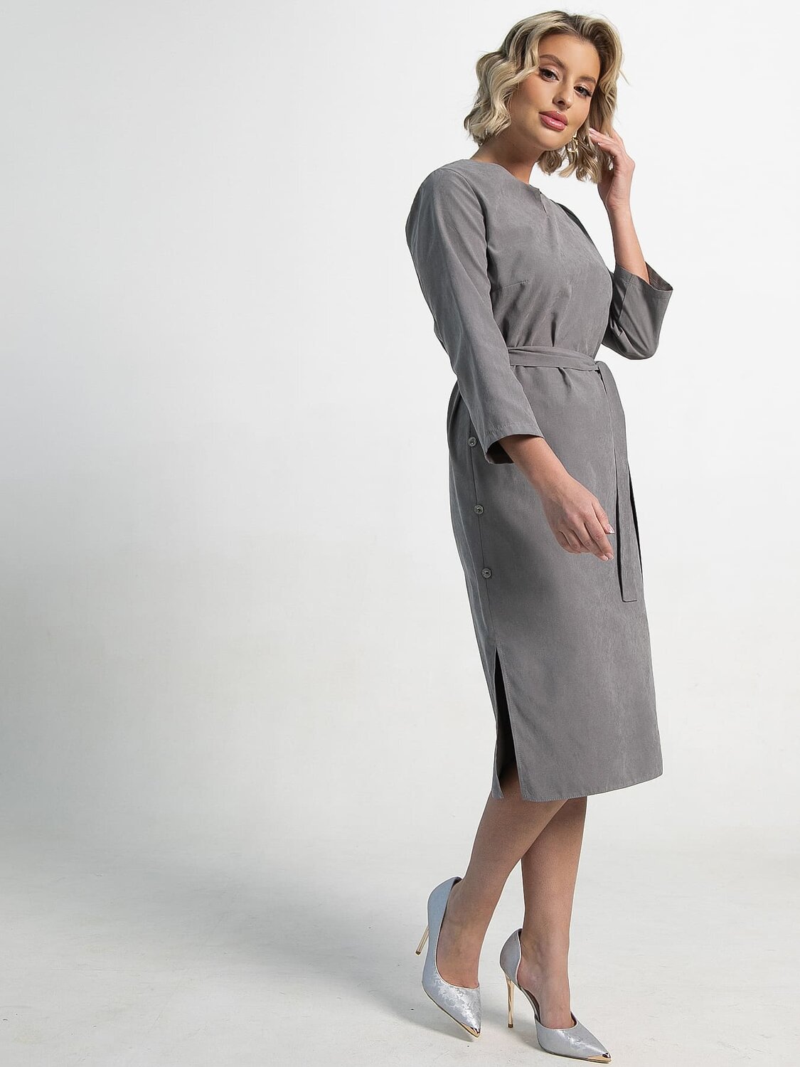 LT Collection Платье 582701 П15178-4М серый