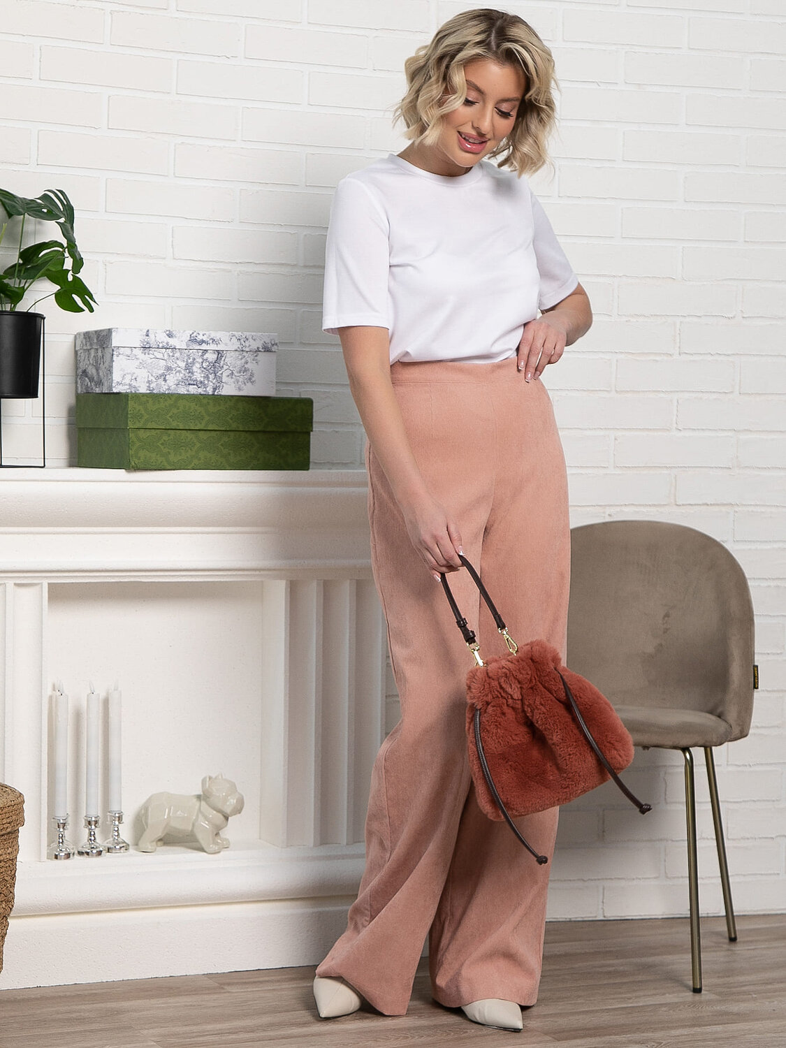 LT Collection Брюки 582708 Б15205-10М розовый