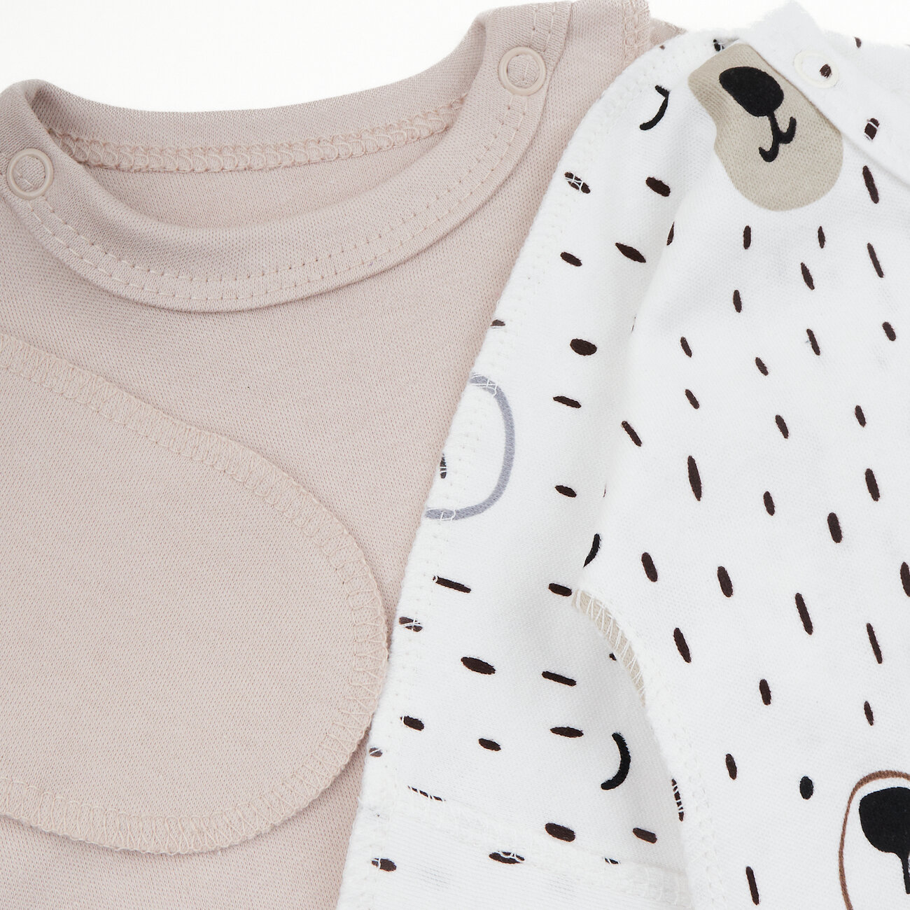 YOULALA Распашонка 582721 1090202601 бежевый, белый