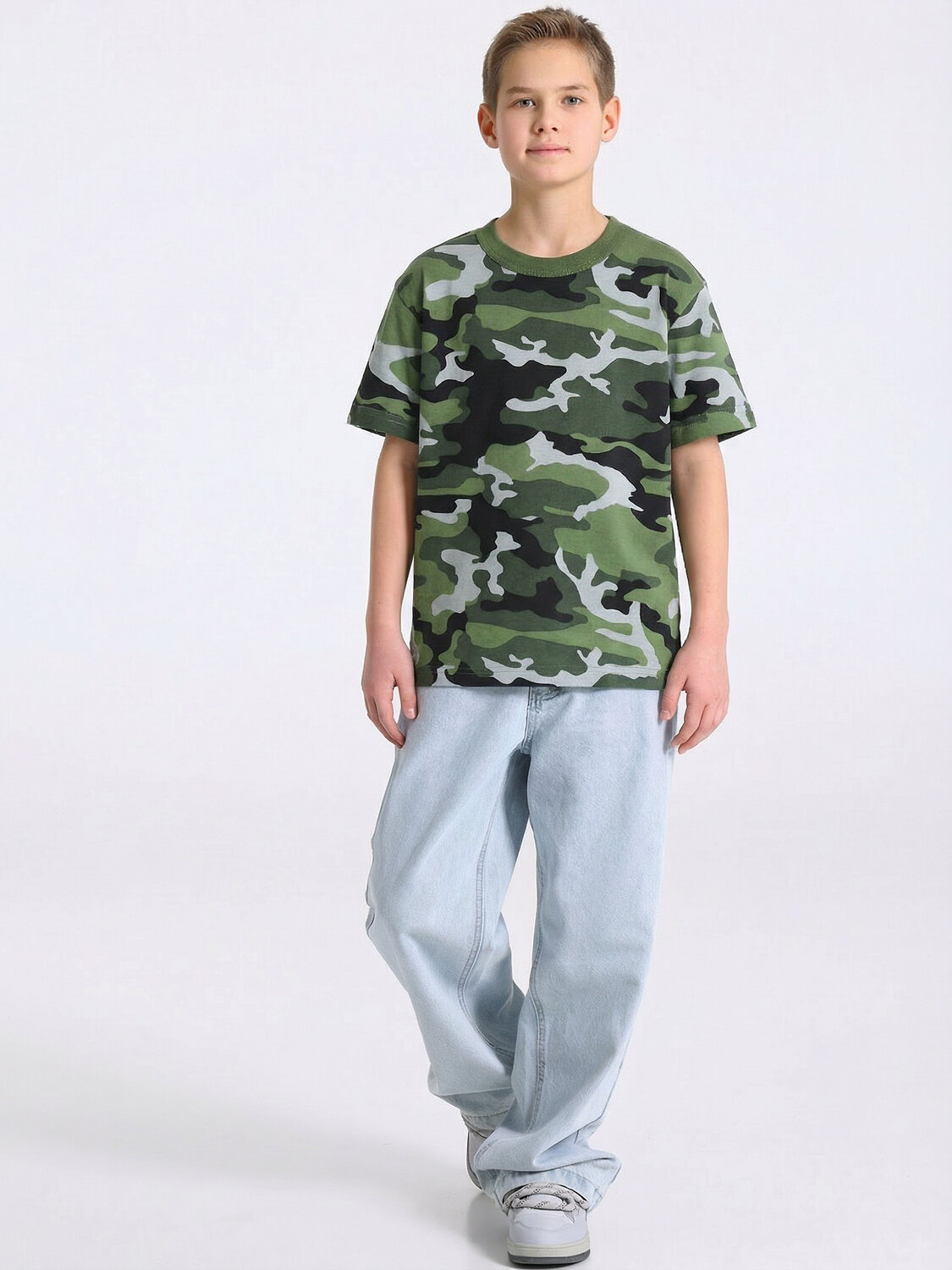 Апрель Футболка 582738 1ПДФК4332001н камуфляж патруль+оливковый