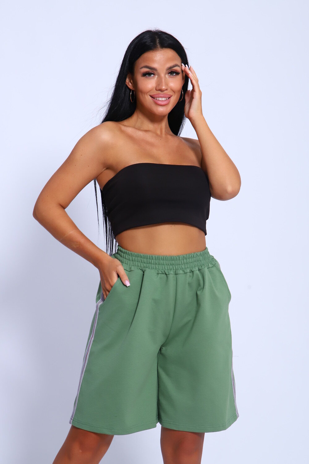 Натали Шорты 582752 35335 зелёный