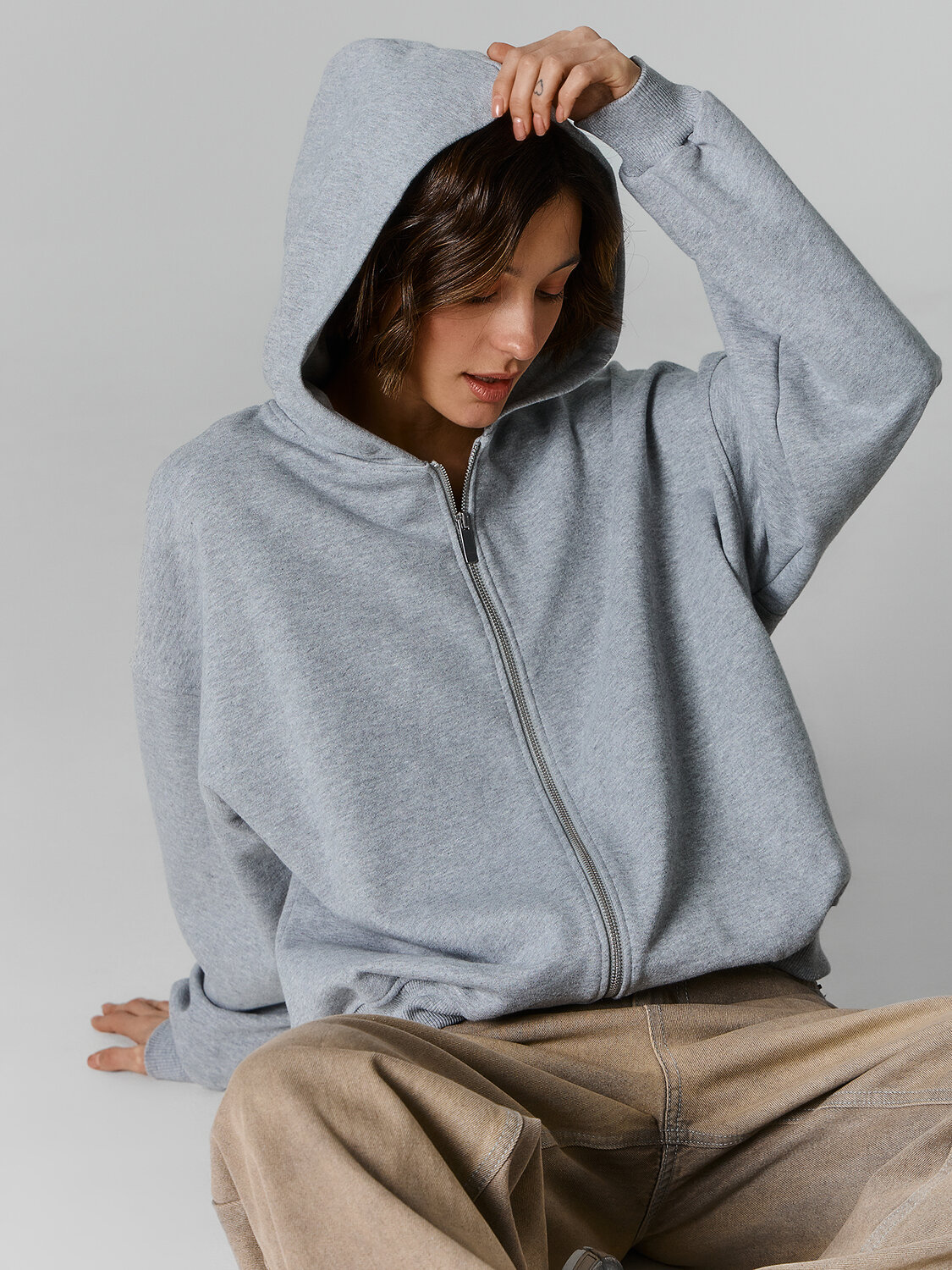 MARK FORMELLE Толстовка 582796 172117 серый меланж