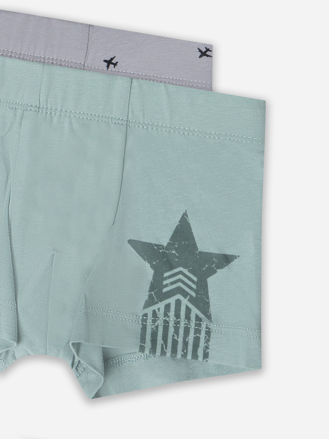 MARK FORMELLE Трусы 582805 413352-2 зеленая пастель +самолеты на сером