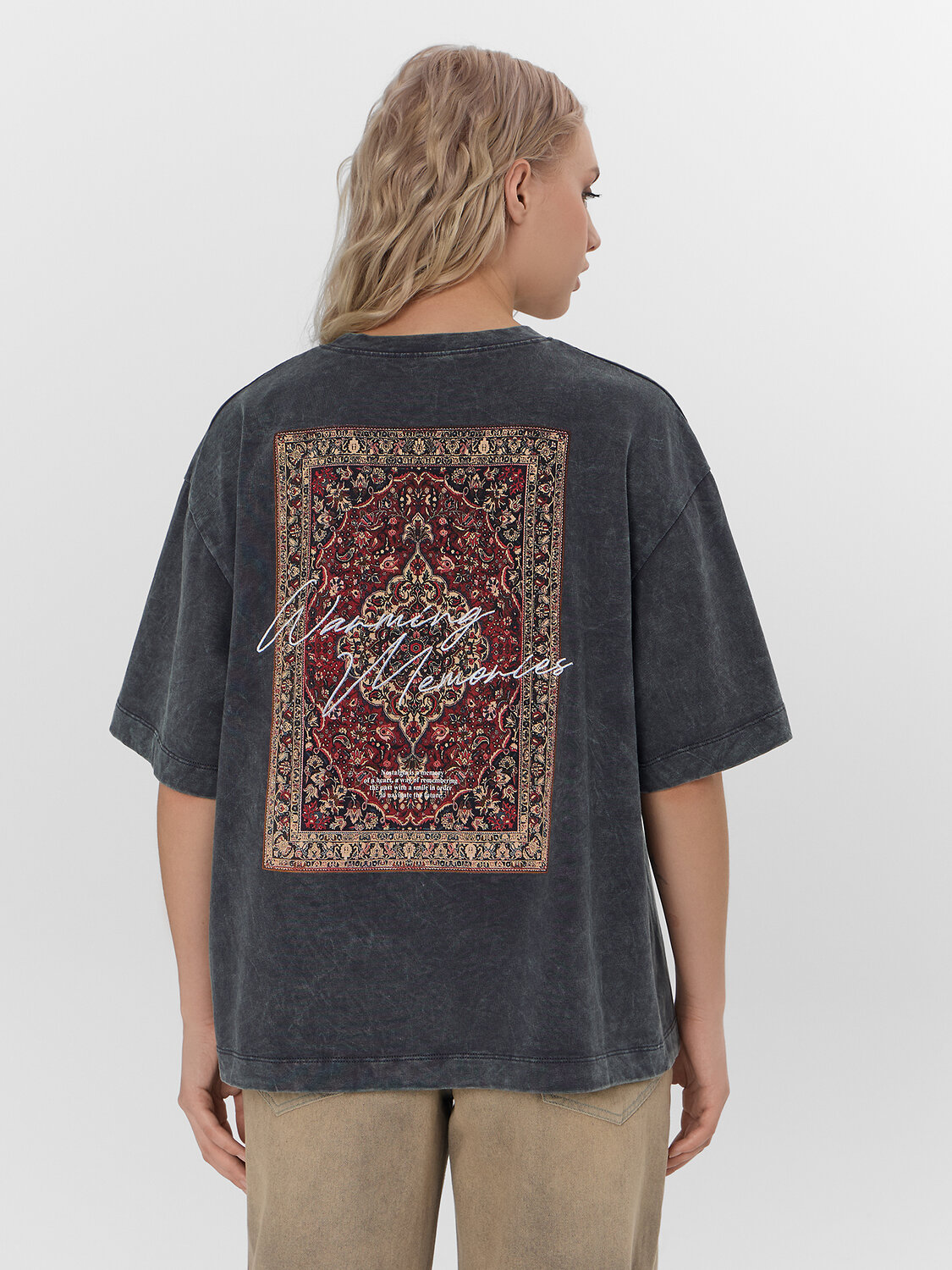 MARK FORMELLE Футболка 582835 112961 ACID WASH графит +печать