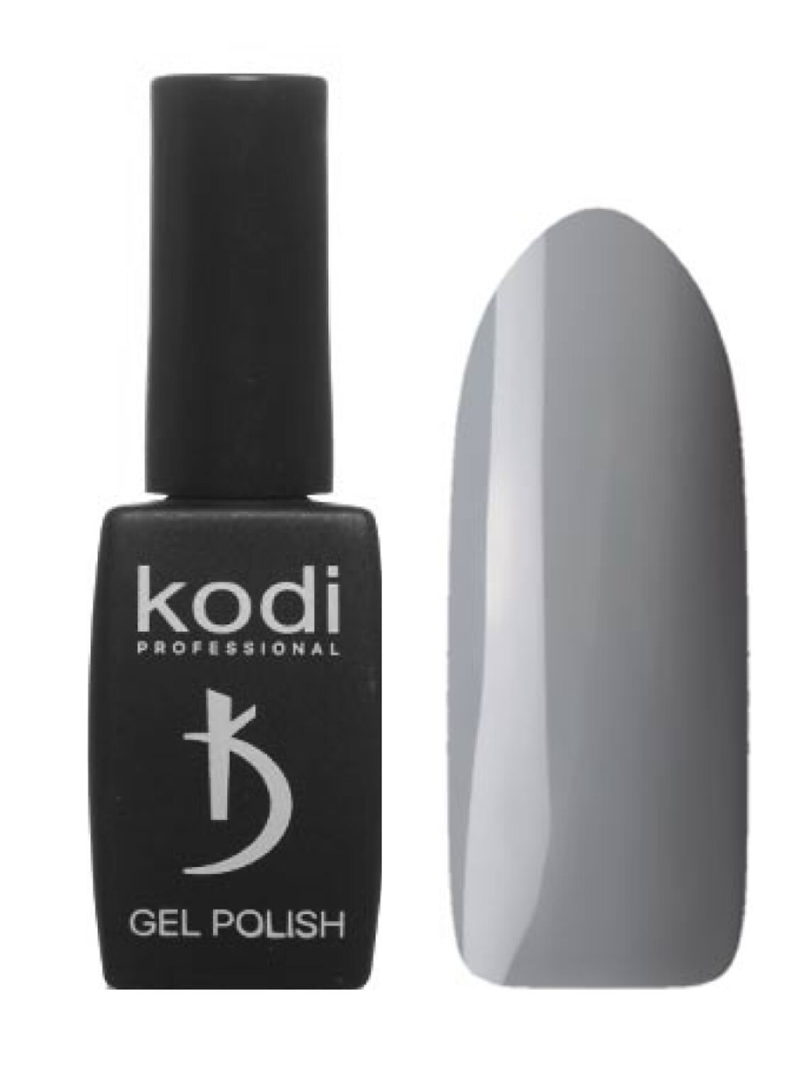 Kodi Гель-лак для ногтей 60 BW, теплый серый, без перламутра и блесток, плотный, 8 мл 582859 11841 