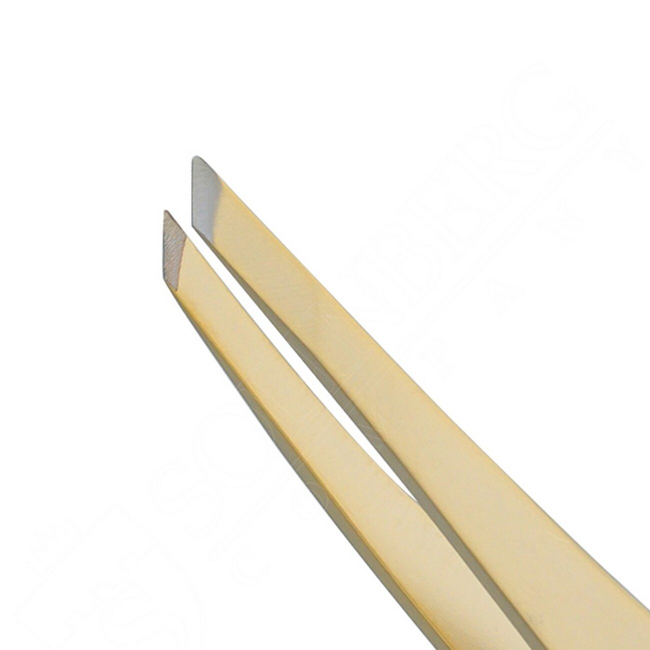 Solinberg Пинцет для бровей скошенный 251-G805z, ручная заточка, 3 мм, золотистый 582891 23004 