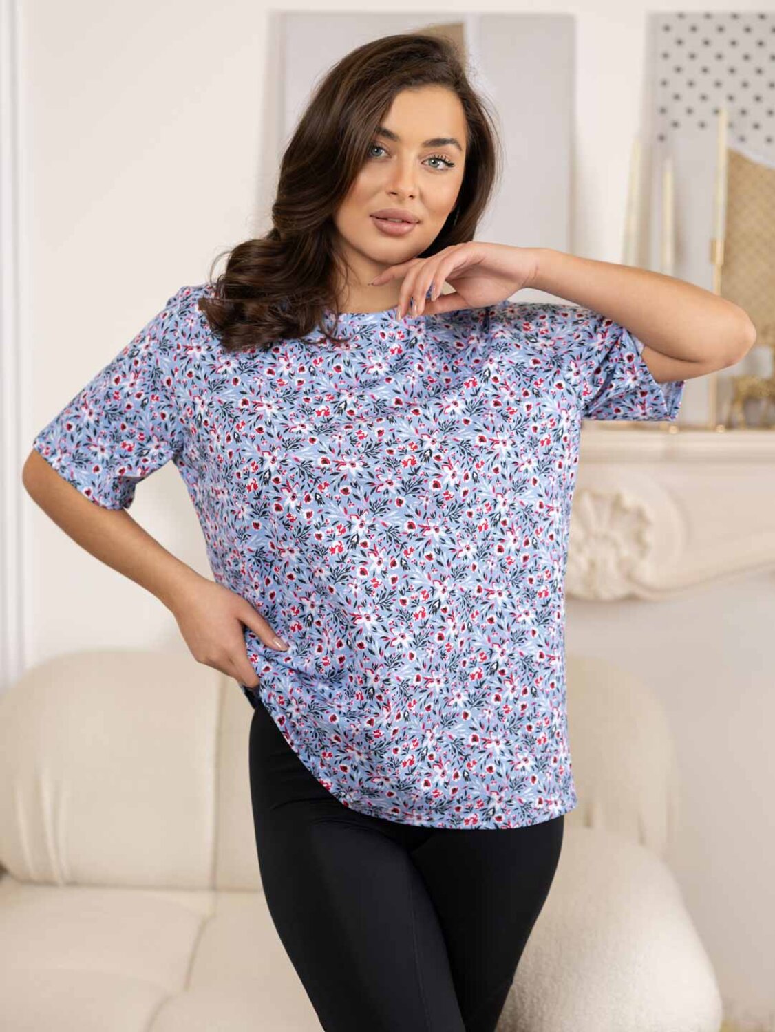 Текс-плюс Футболка 582916 00-00246559 Голубой