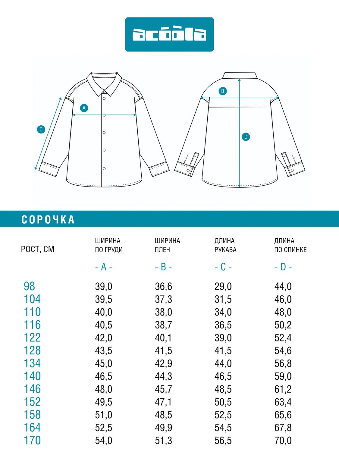 Acoola Сорочка 583006 20130280042 красная клетка