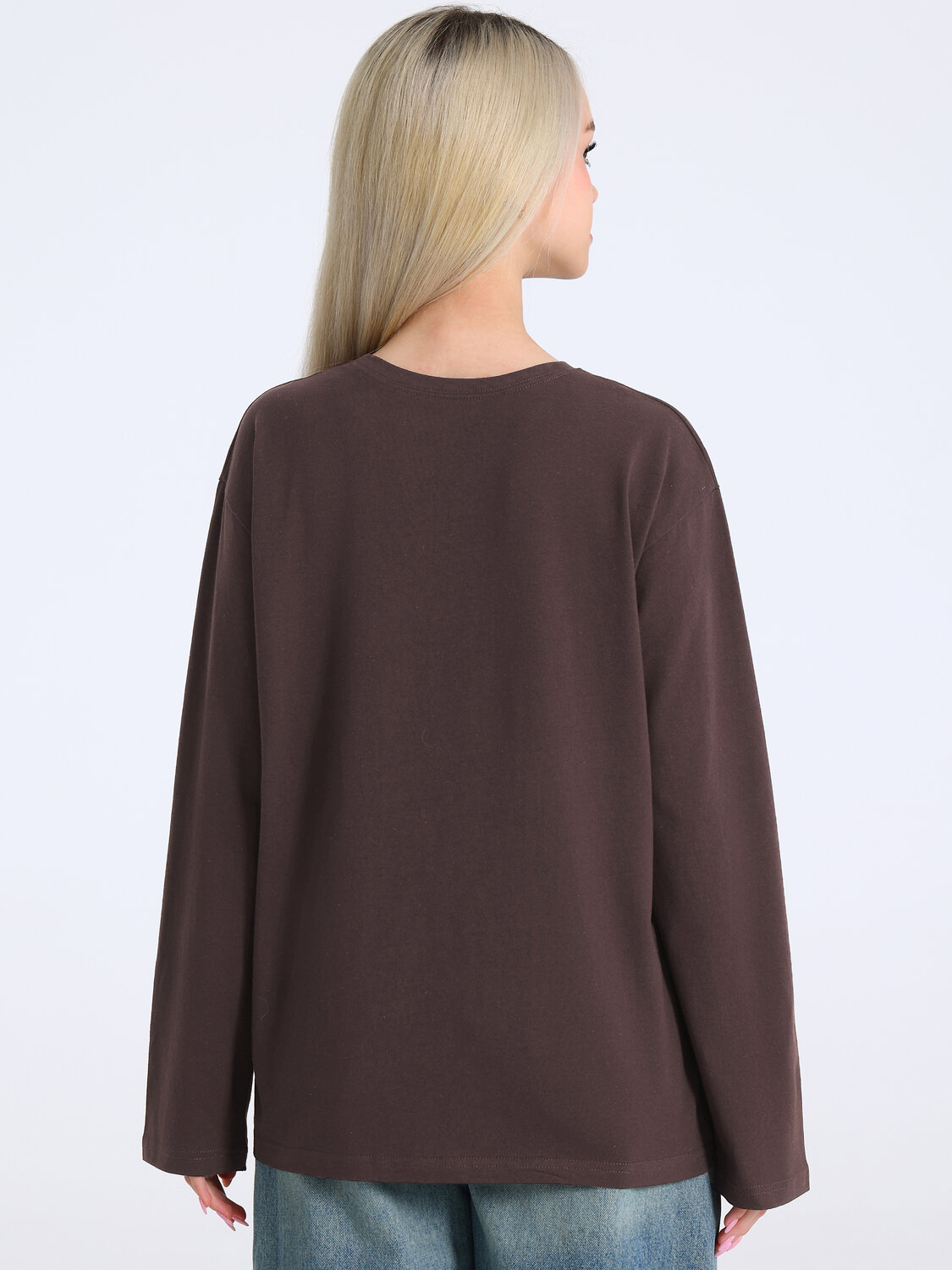 Апрель Лонгслив 583064 1ЖДЛД5036001 темно-коричневый