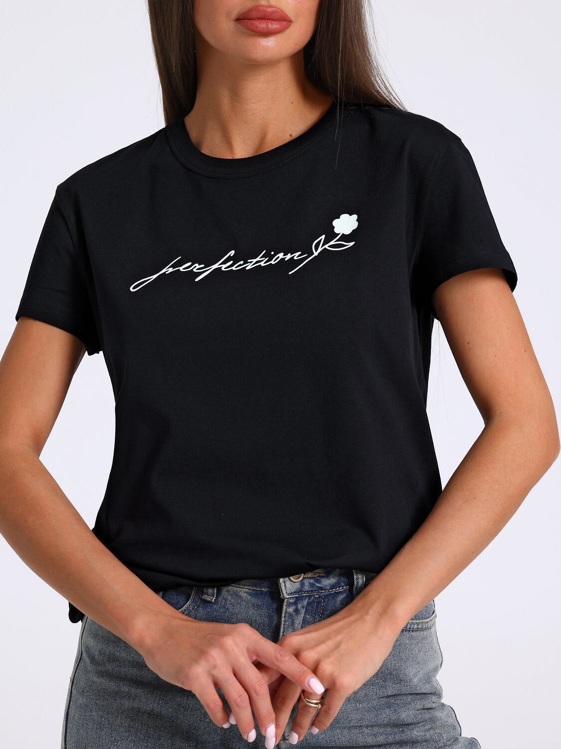 Апрель Футболка 583068 1ЖДФК2657001 черный