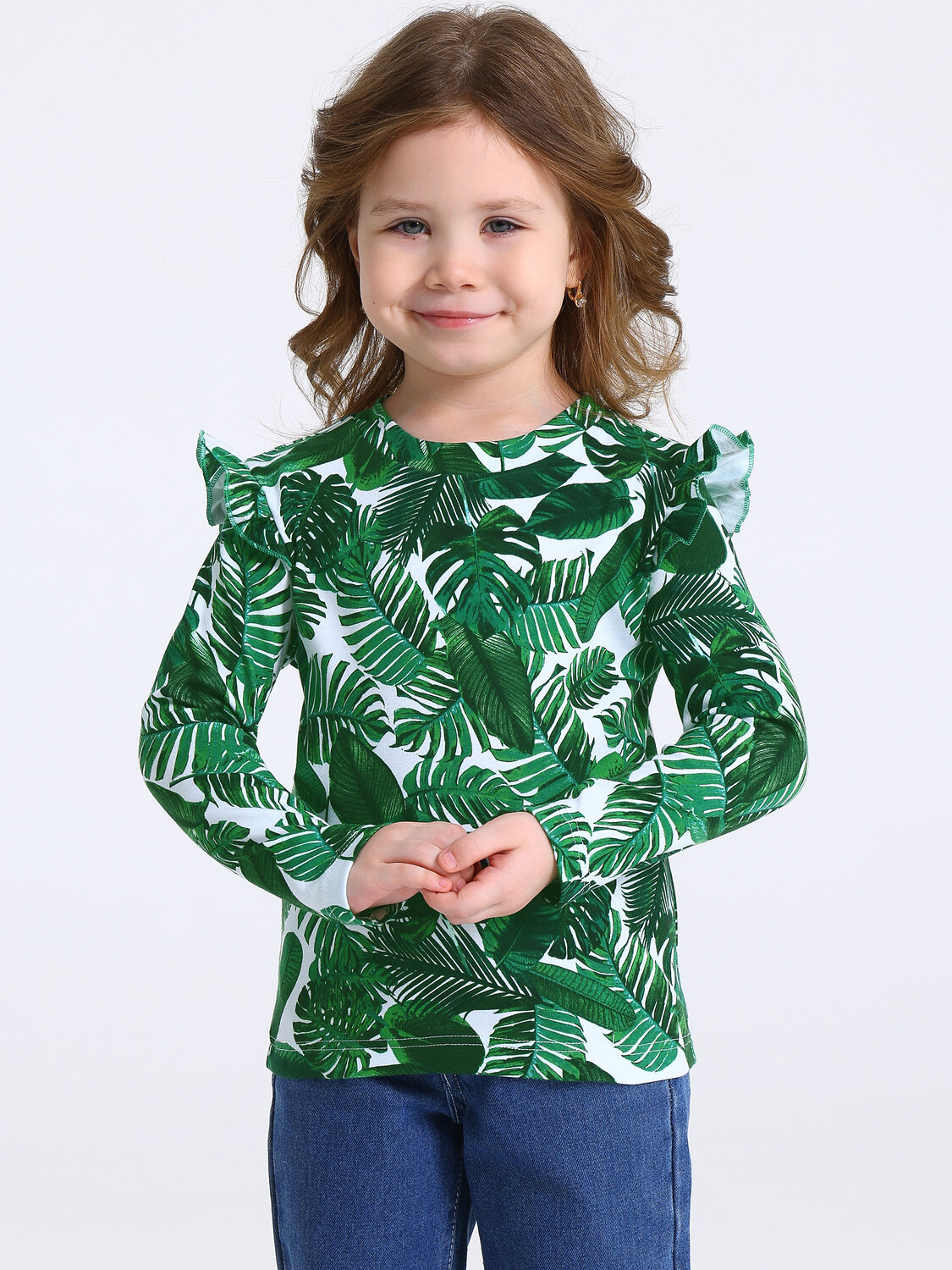 Апрель Лонгслив 583074 1ДДЛД4951067н монстера