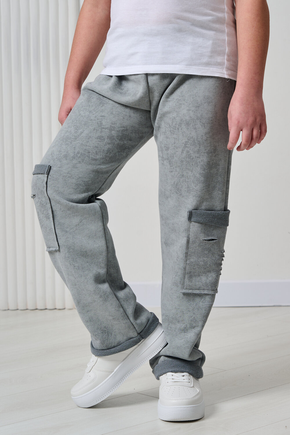 Натали Брюки 583085 67195 серый винтаж