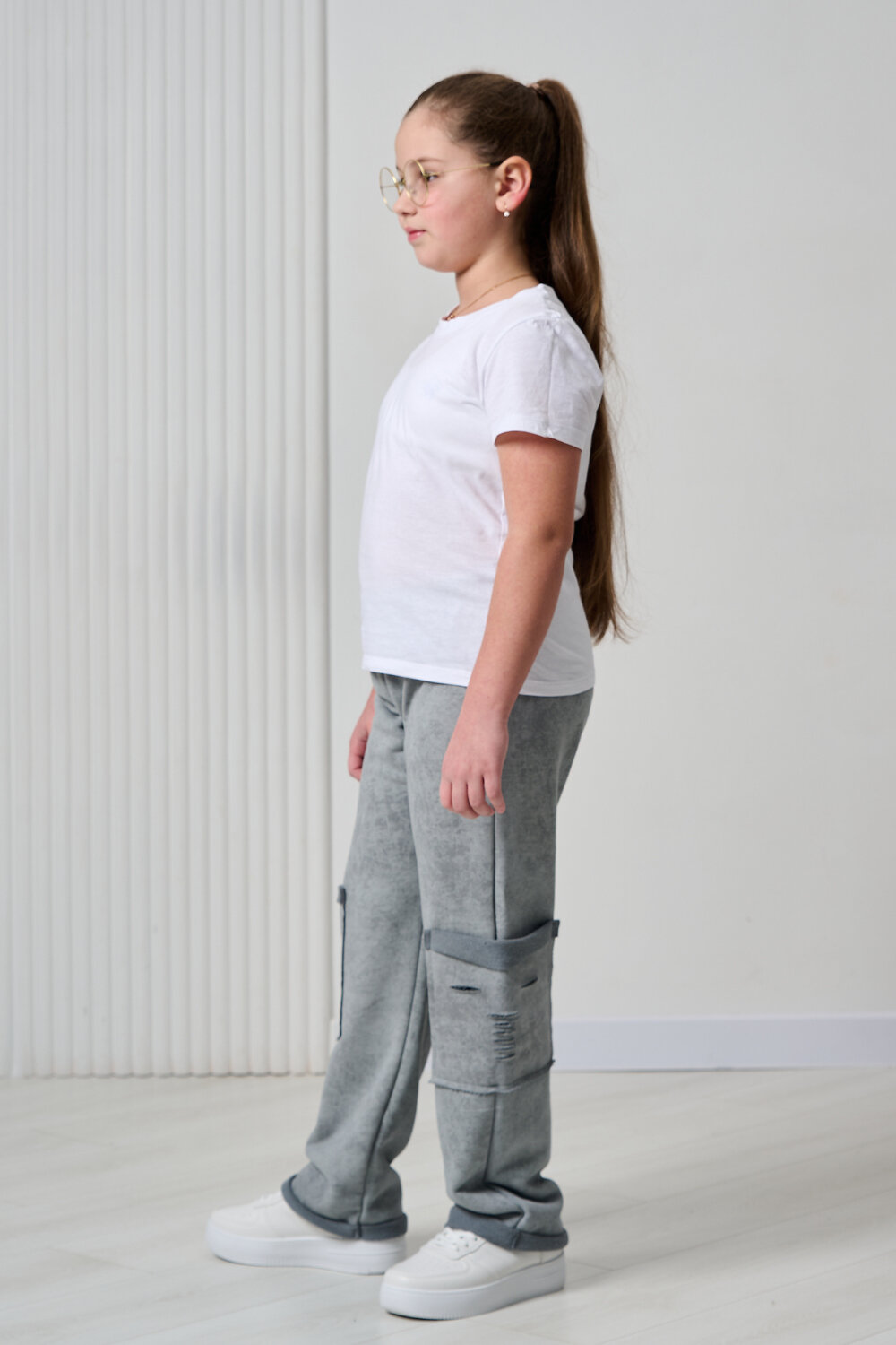 Натали Брюки 583085 67195 серый винтаж