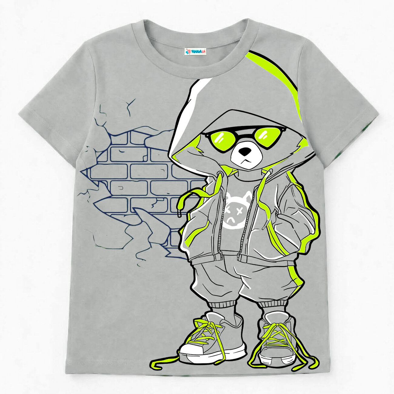 YOULALA Фуфайка 583086 0954103402 Серый