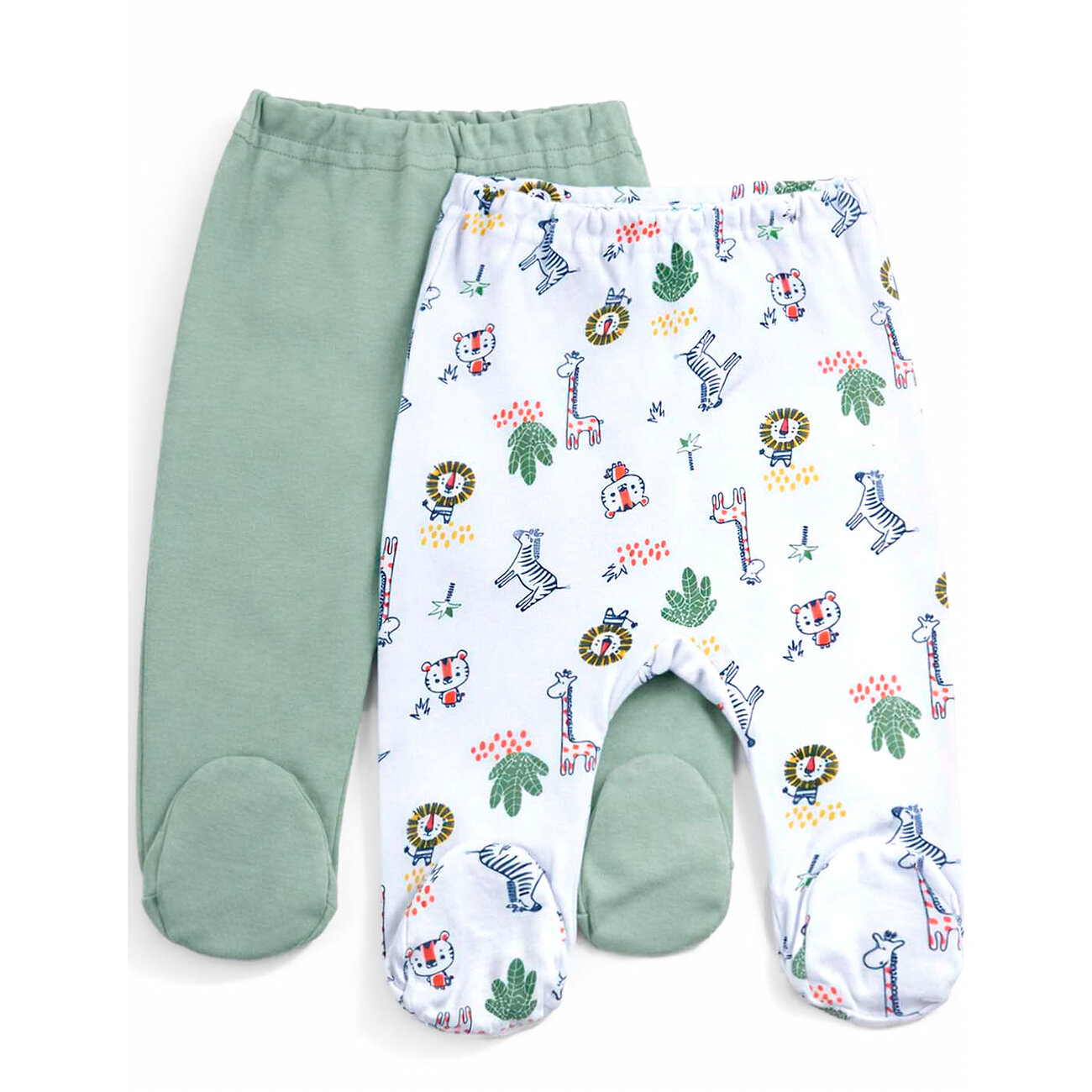 YOULALA Ползунки 583090 0553202602 зеленый/белый