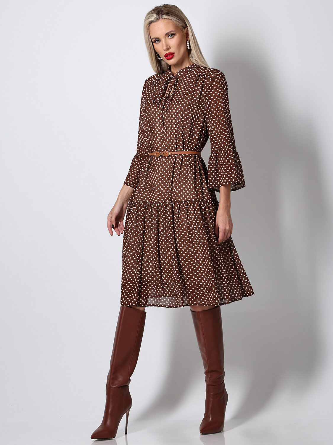 DStrend Платье 583092 ПМ-0956 Коричневый