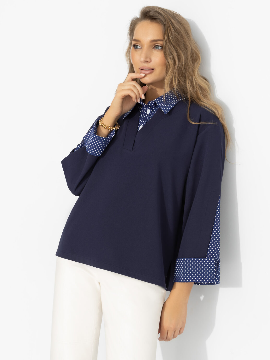 CHARUTTI Блуза 583141 12631 Синий